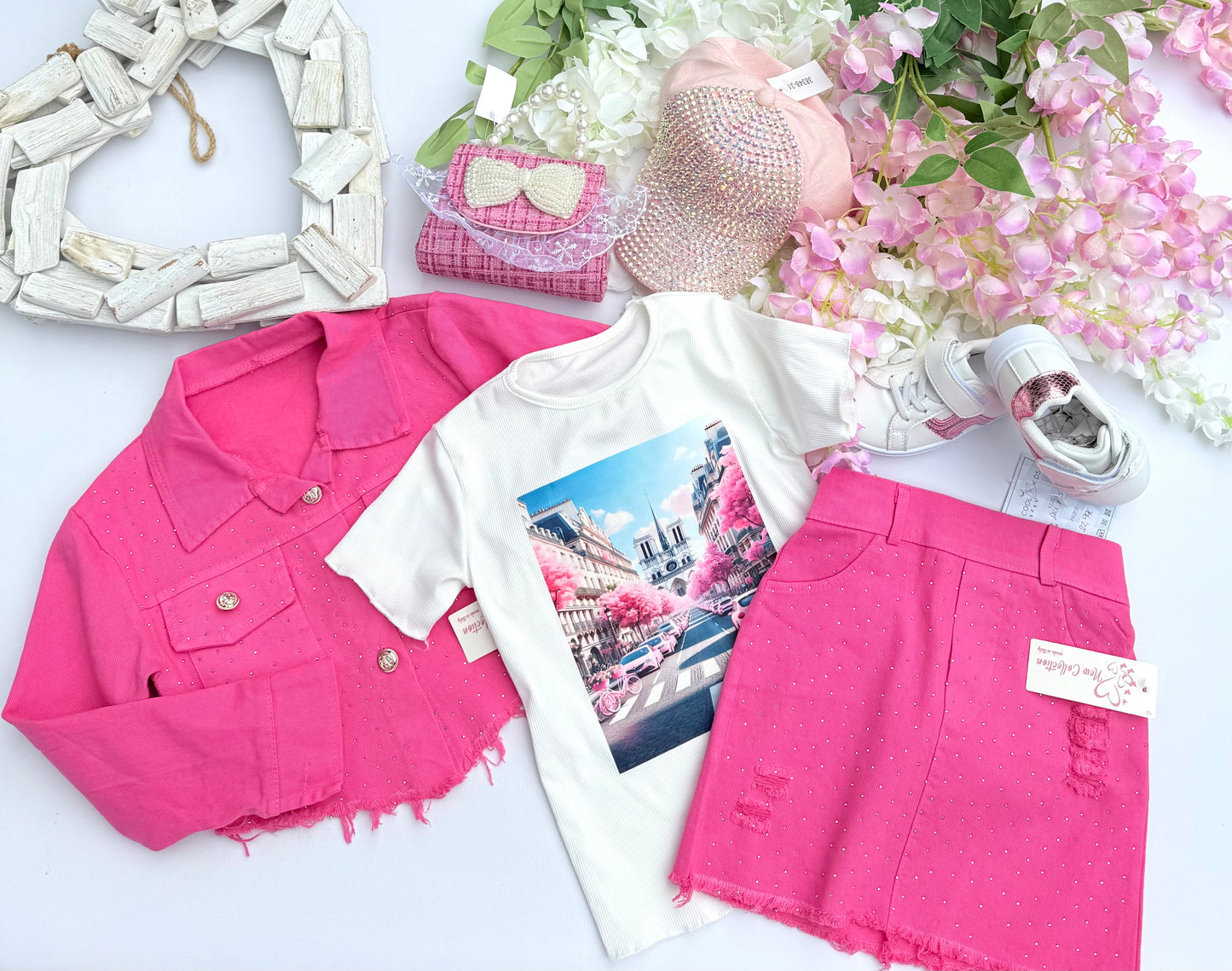 Pink sparkle skirt