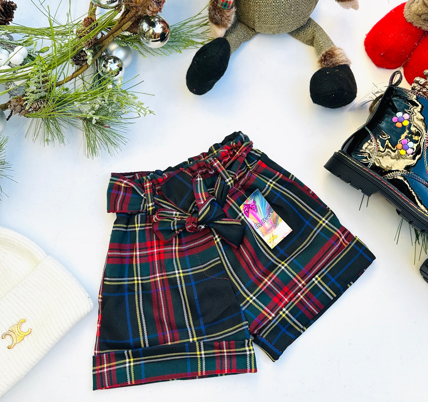 Checked shorts