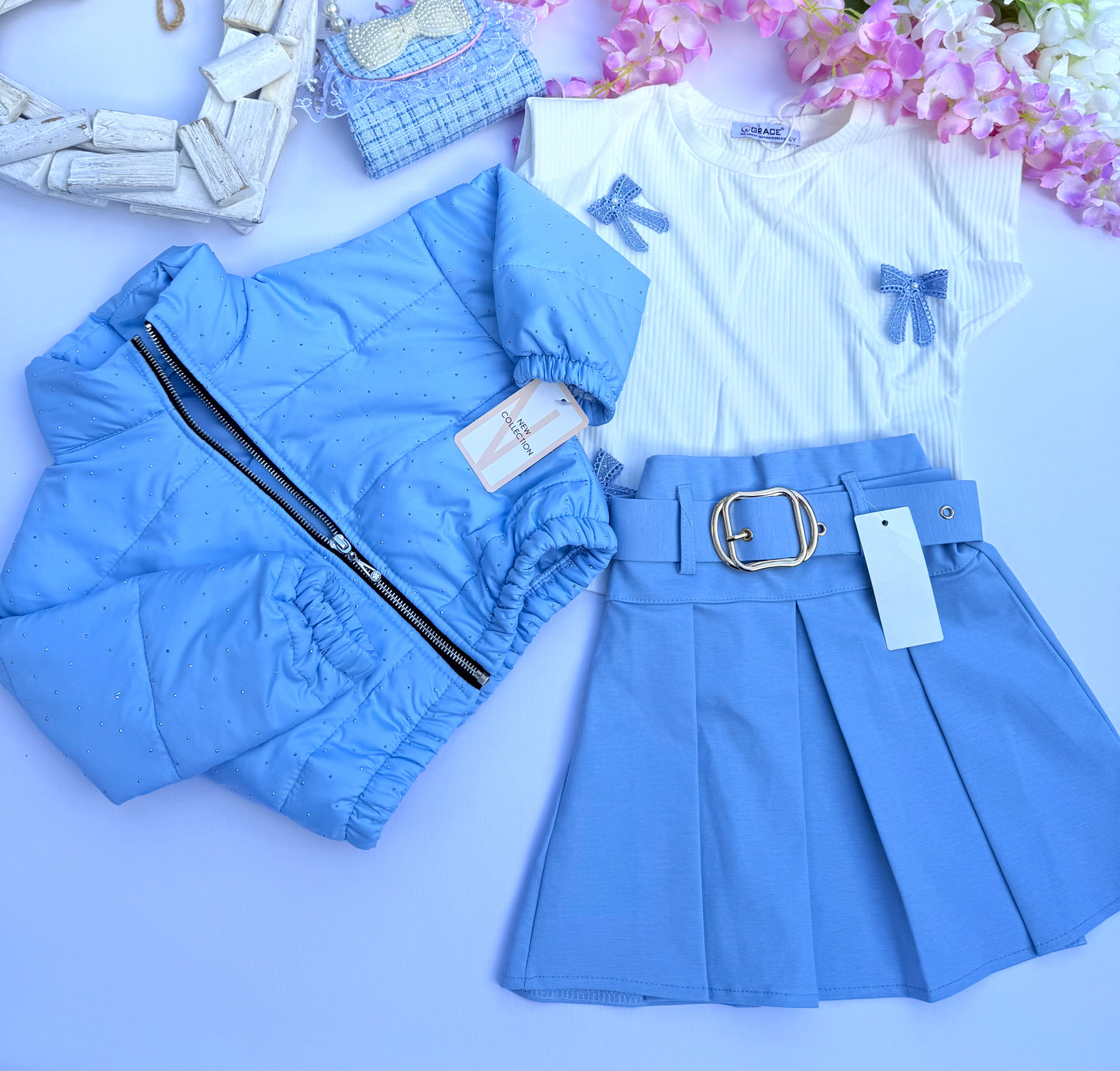 Blue skirt