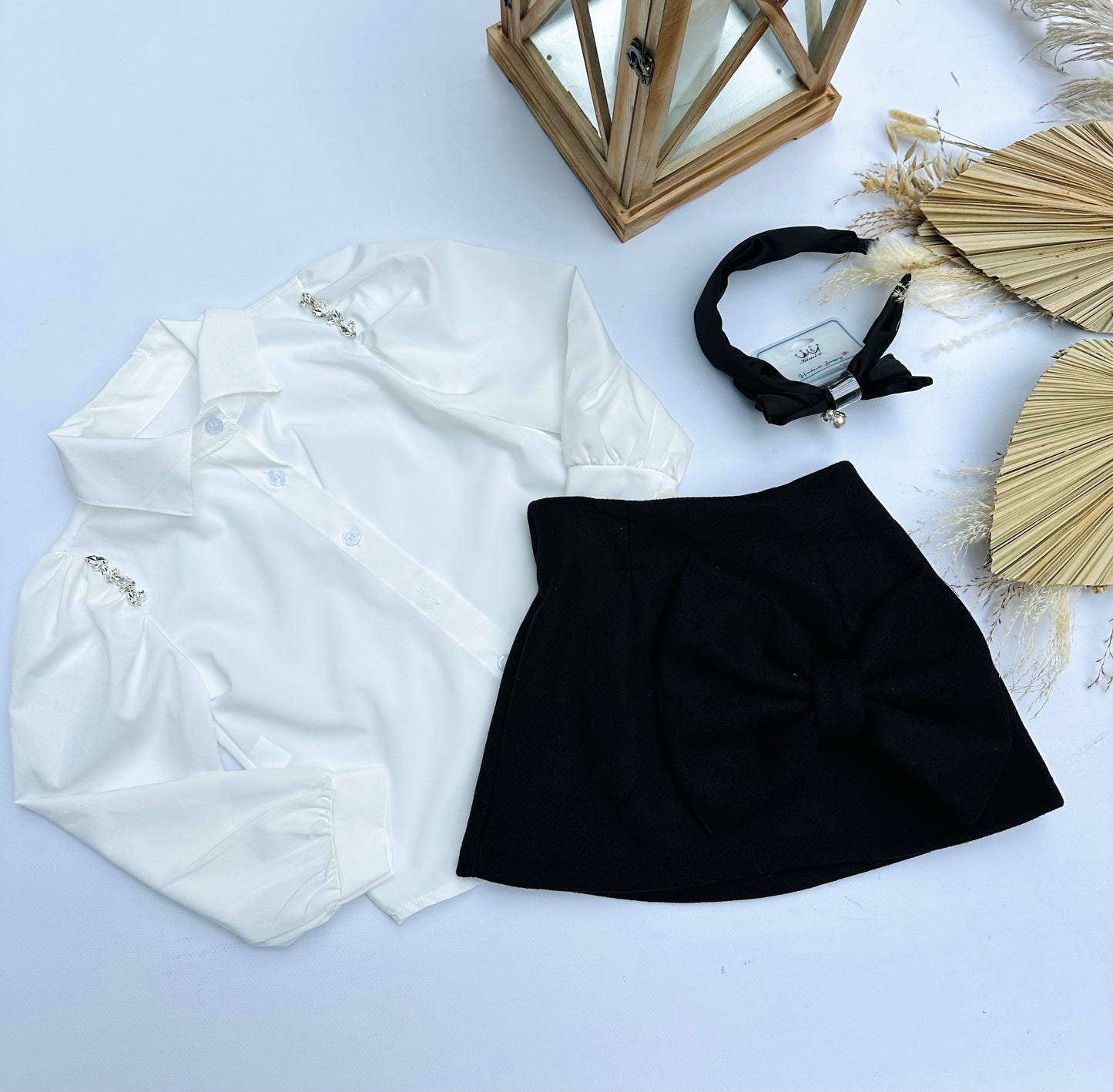 Black bow skirt