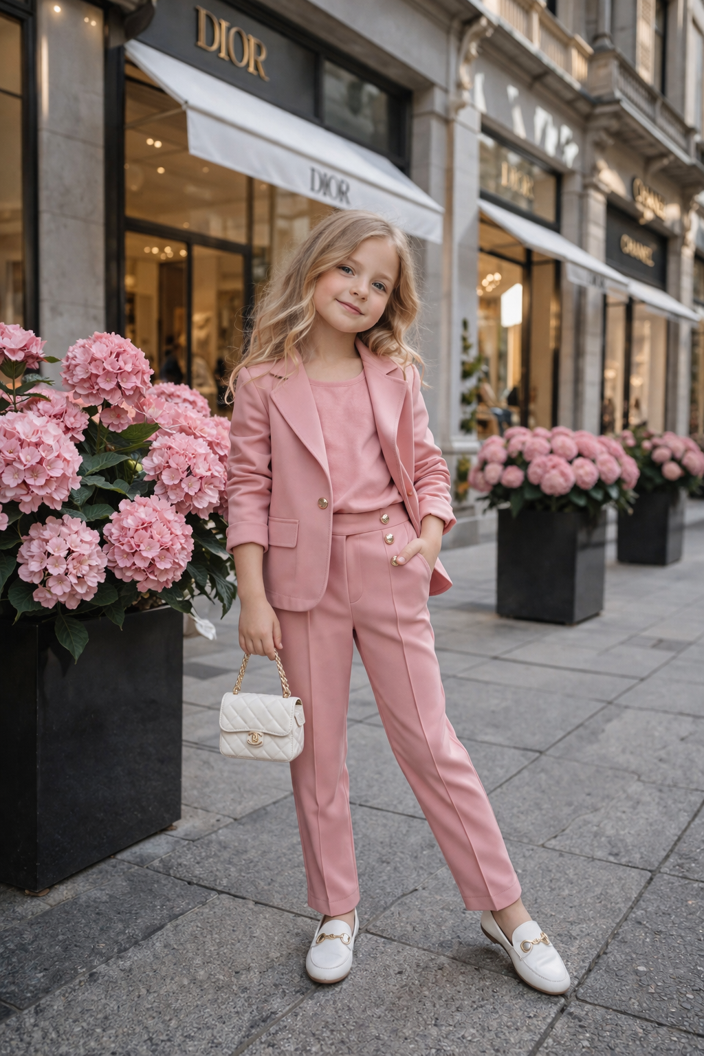 Pink suit ( pants and blazer)