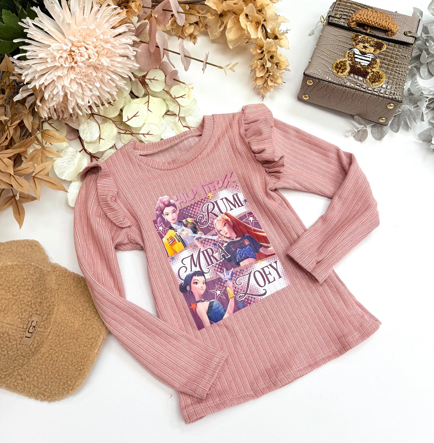Pink Kpop top