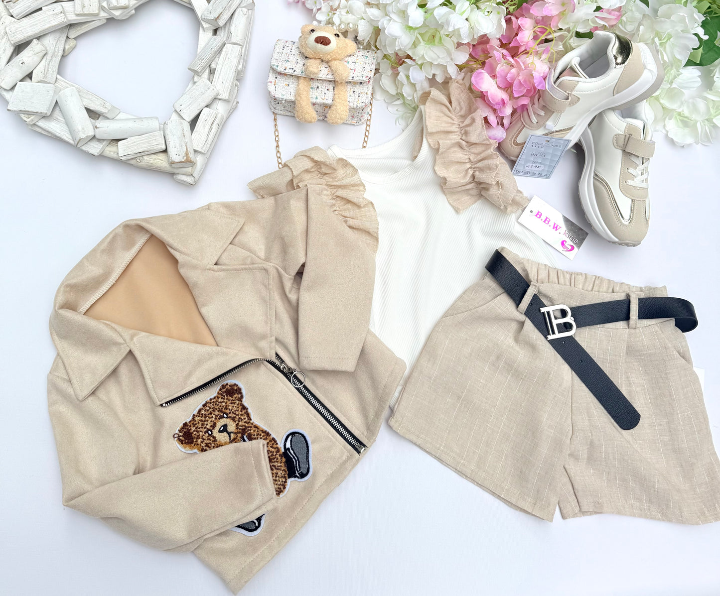 Beige summer set