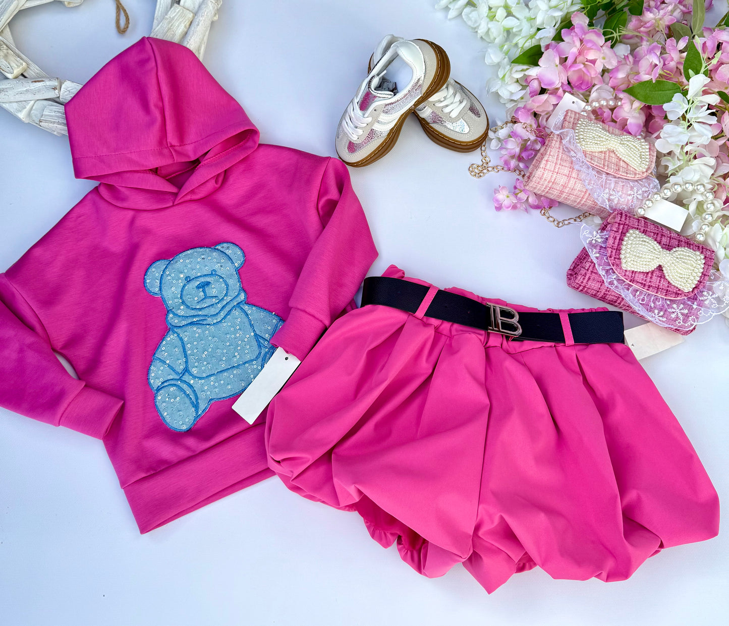 Pink hoodie