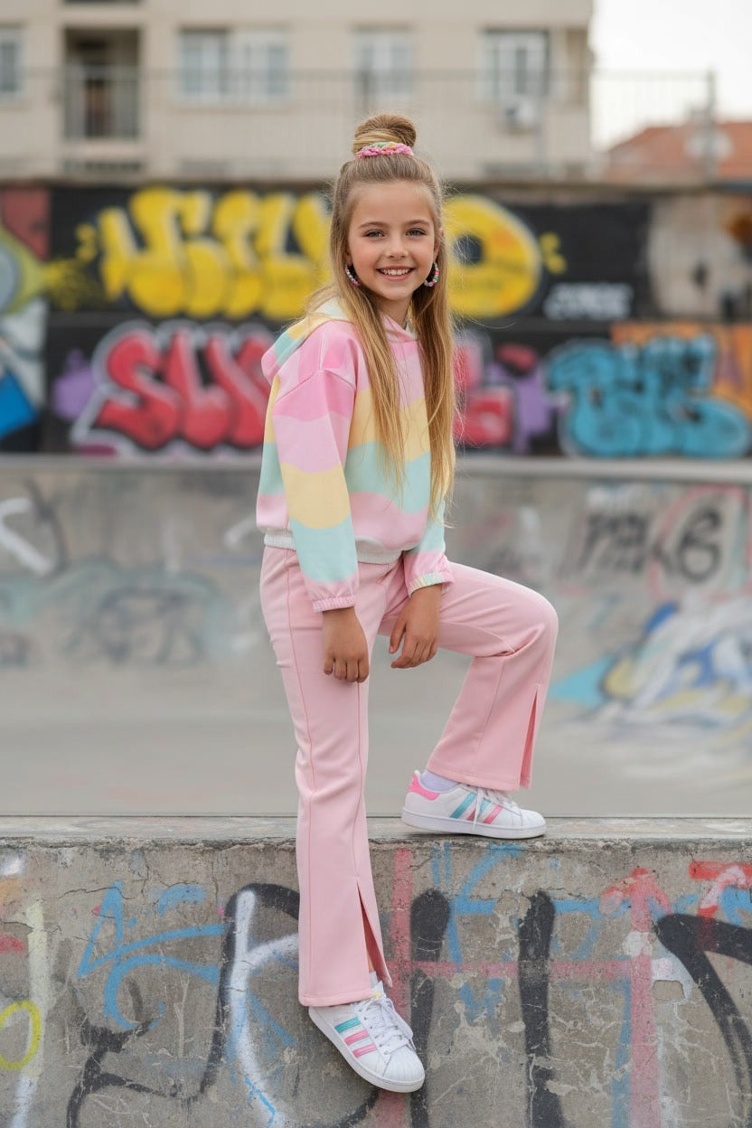 Pink stripes set