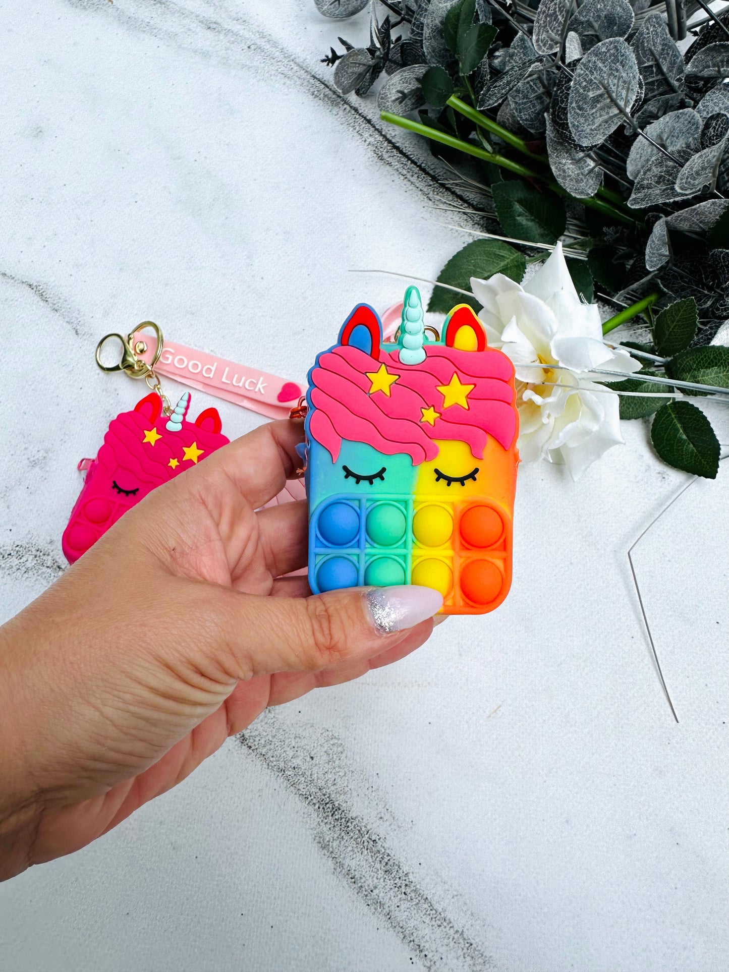 Unicorn key ring (coin purse )