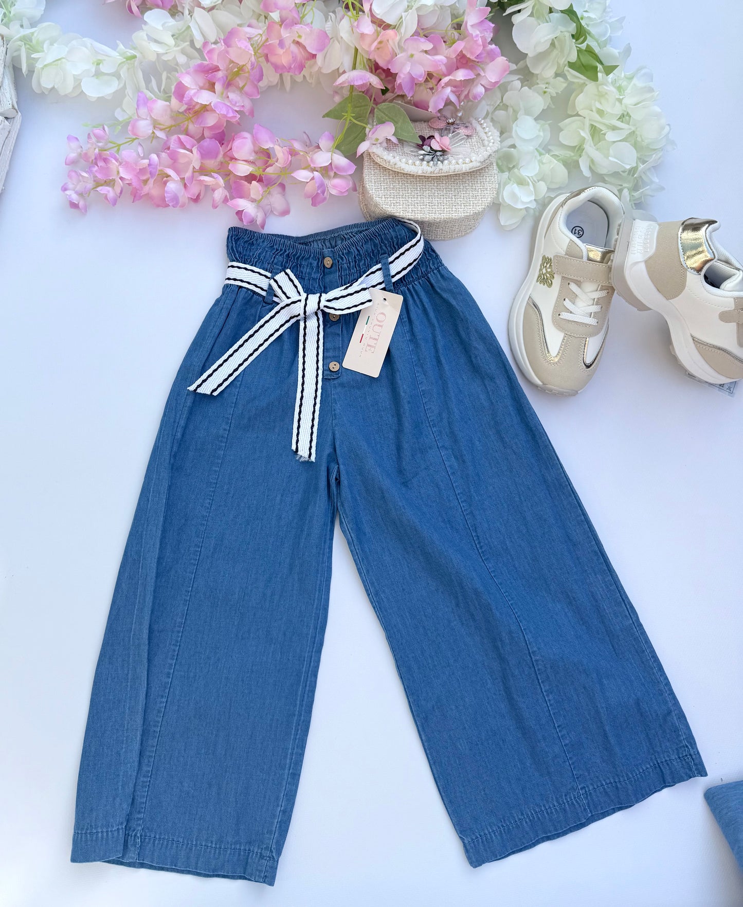 Blue culottes pants
