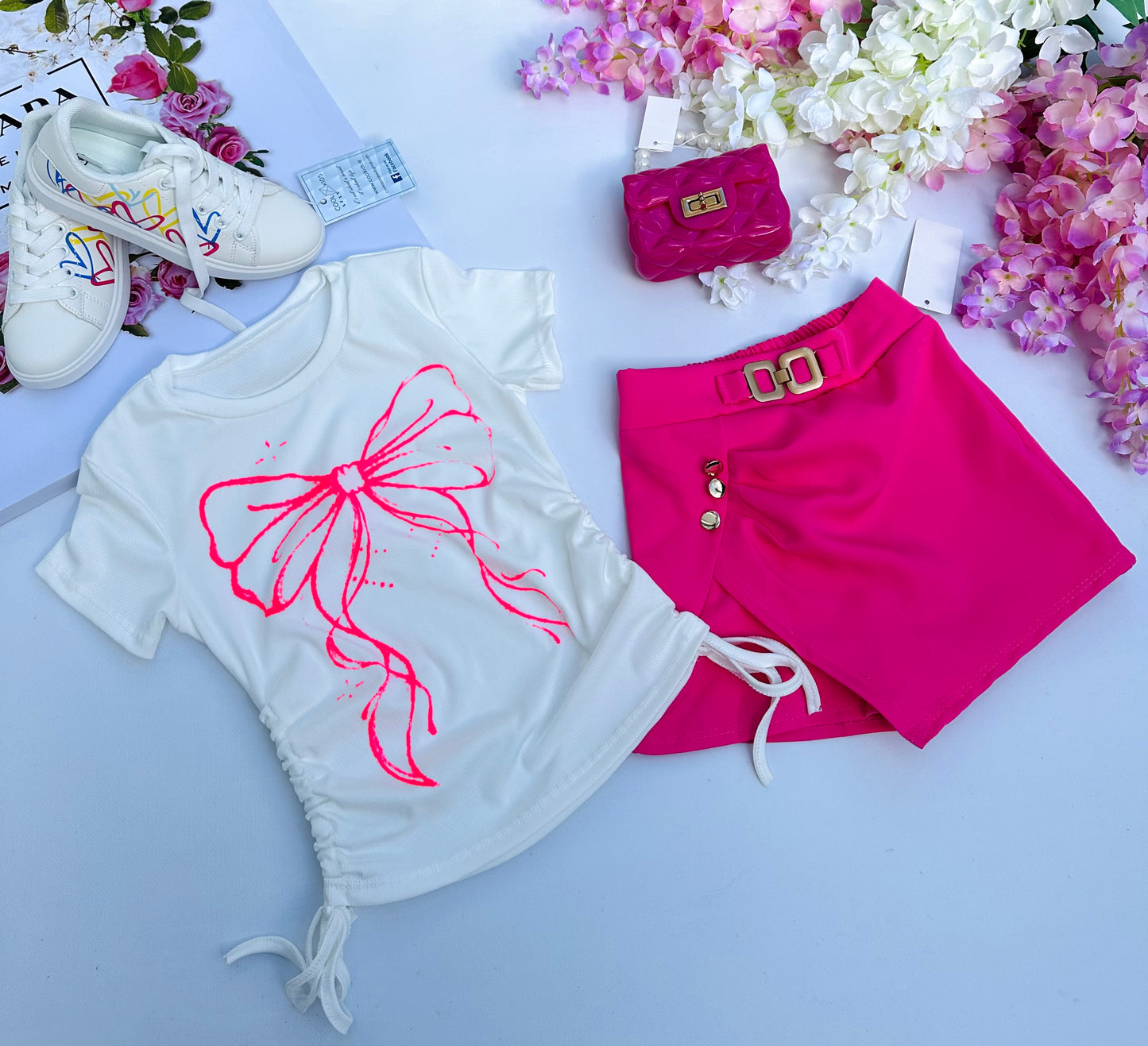 Pink skorts