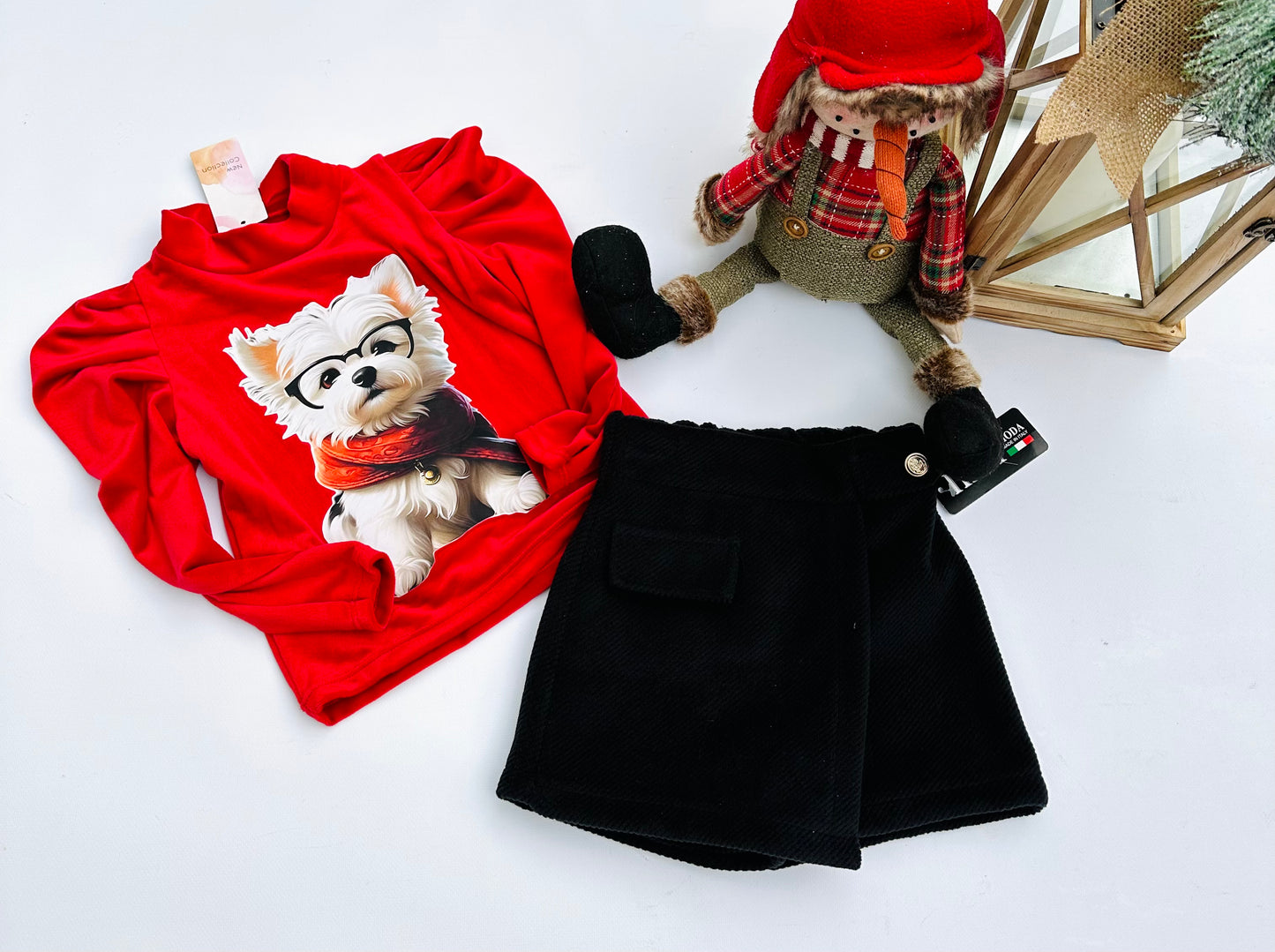 Red velvet top