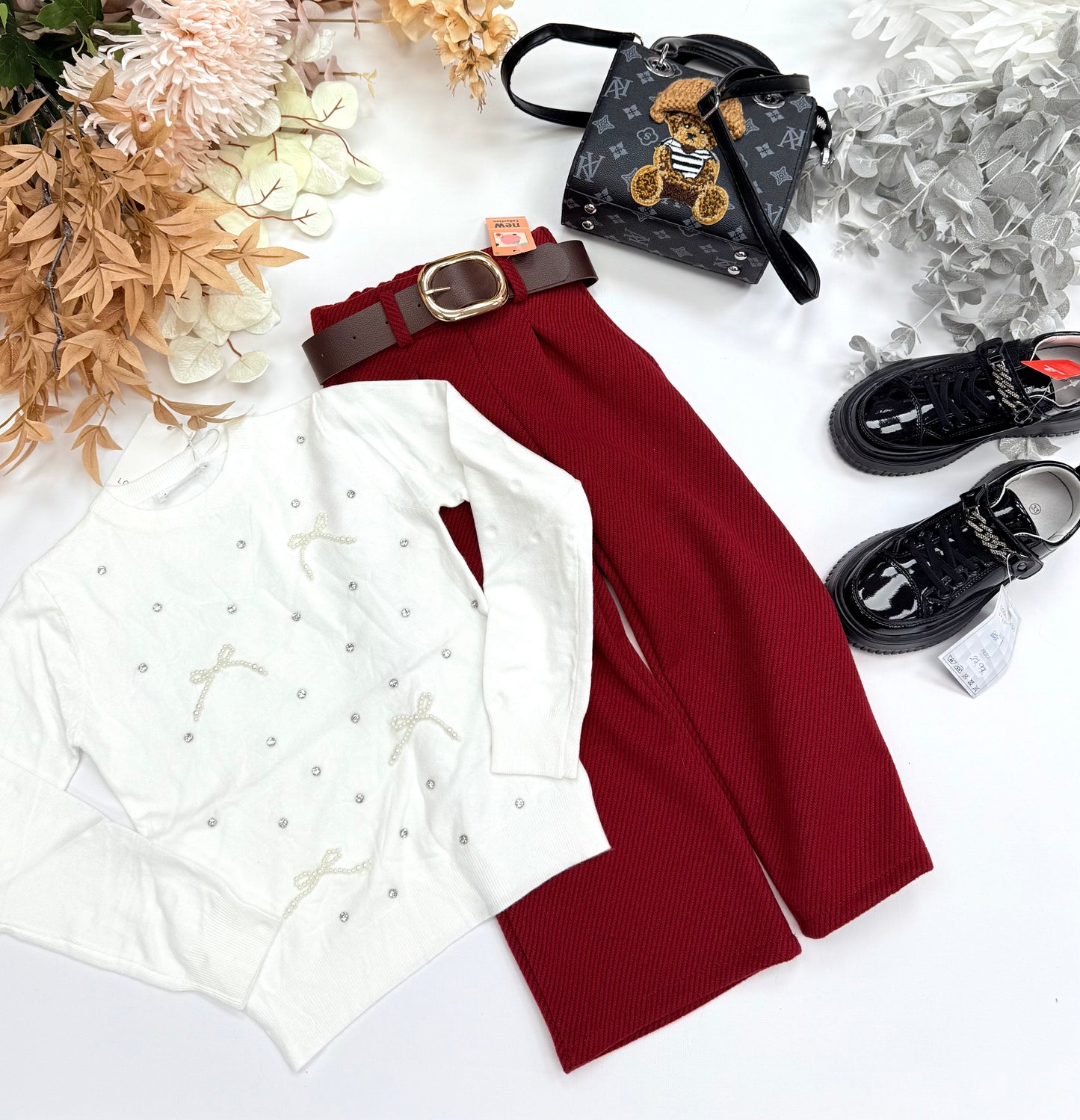 White sparkle sweatshirt