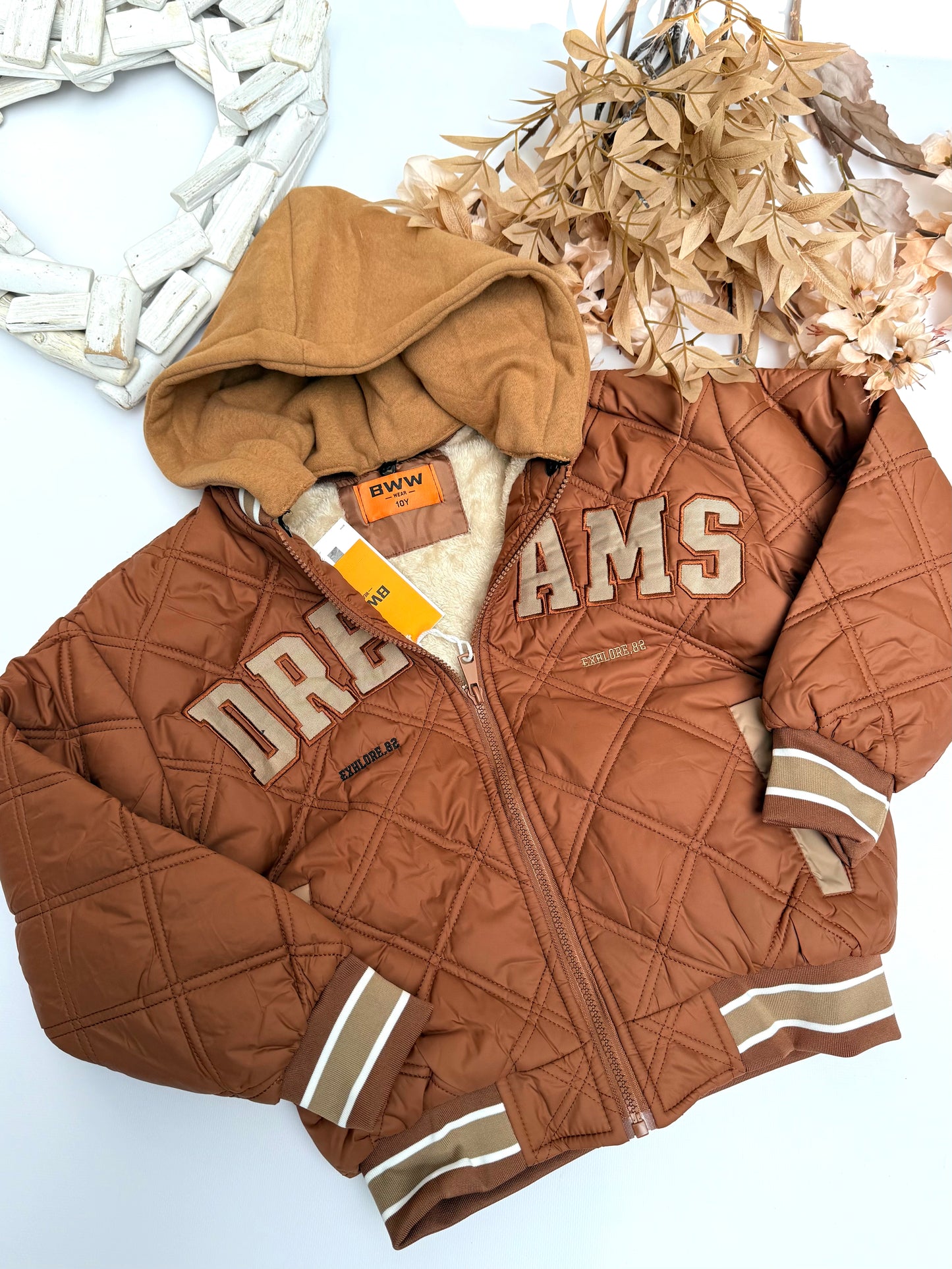 Brown bomber jacket ( unisex)