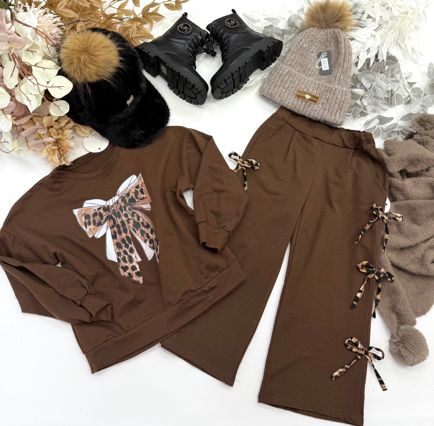 Chocolate bow tracksuit
