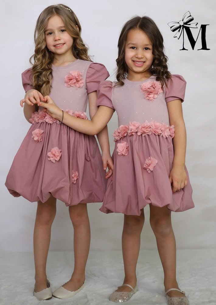 Pink flower dress