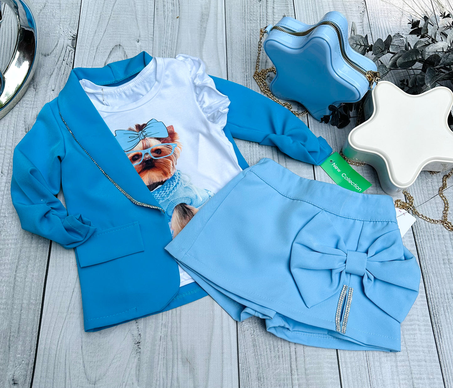 Blue skorts