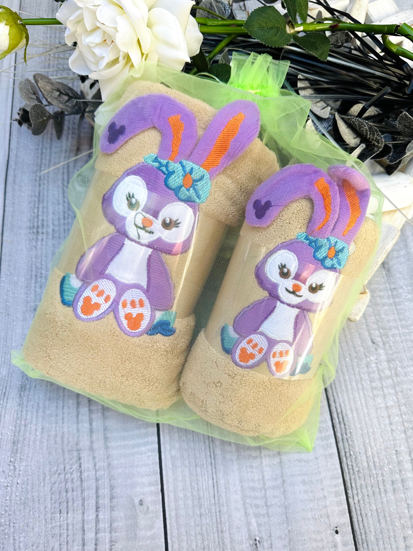 Bunny towels set