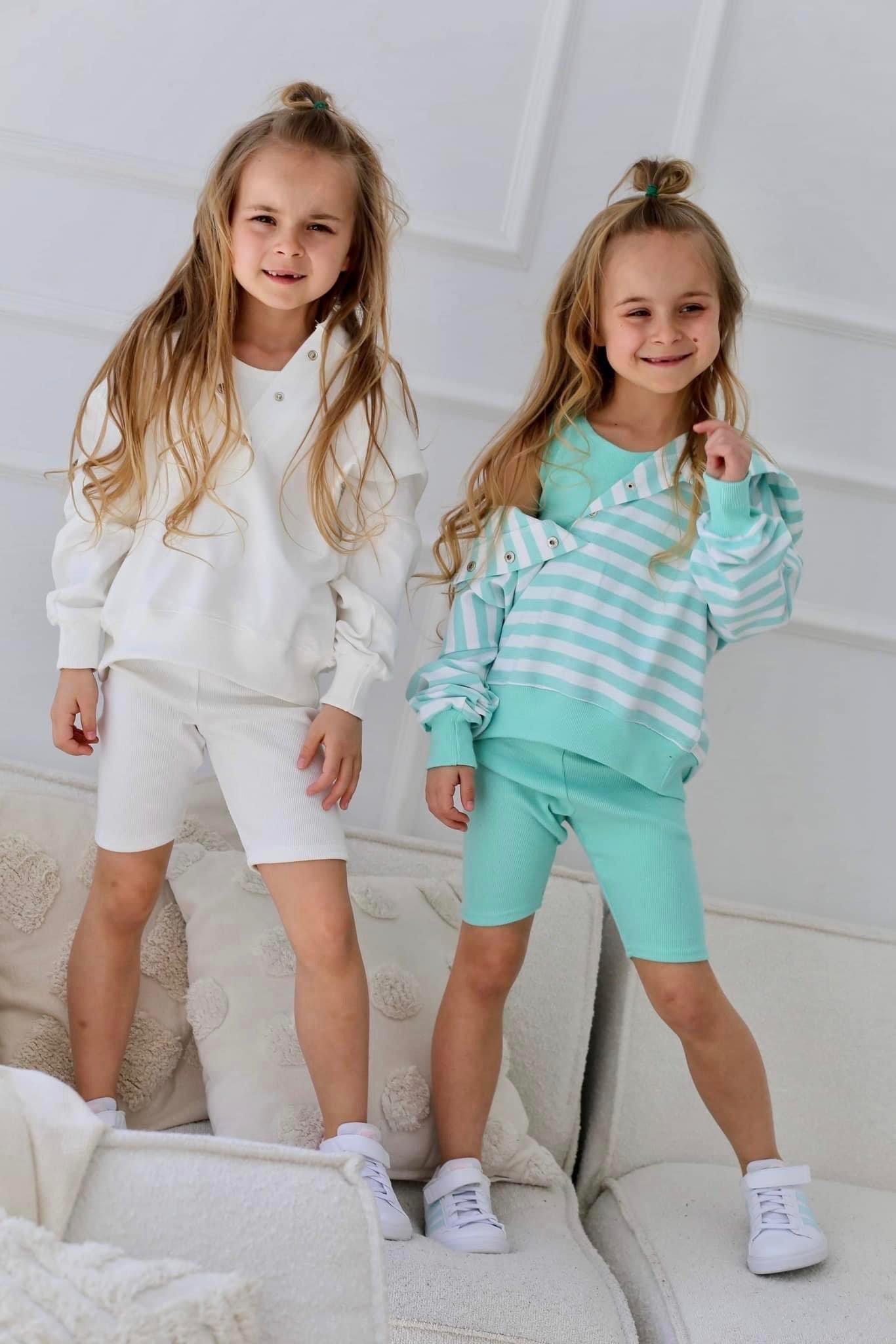 Mint stripes set