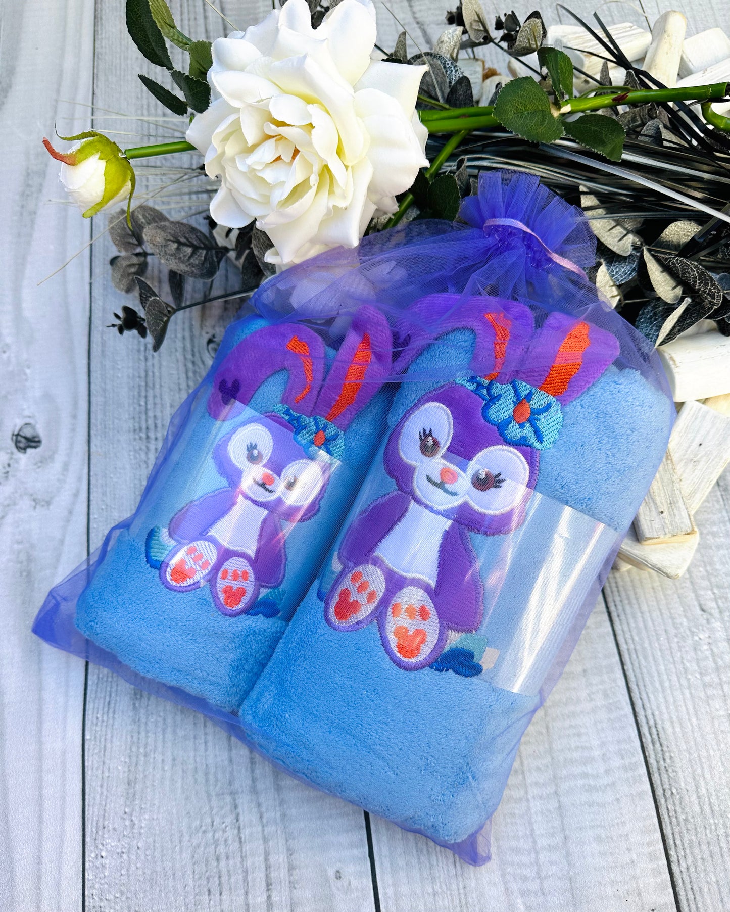 Bunny towels set