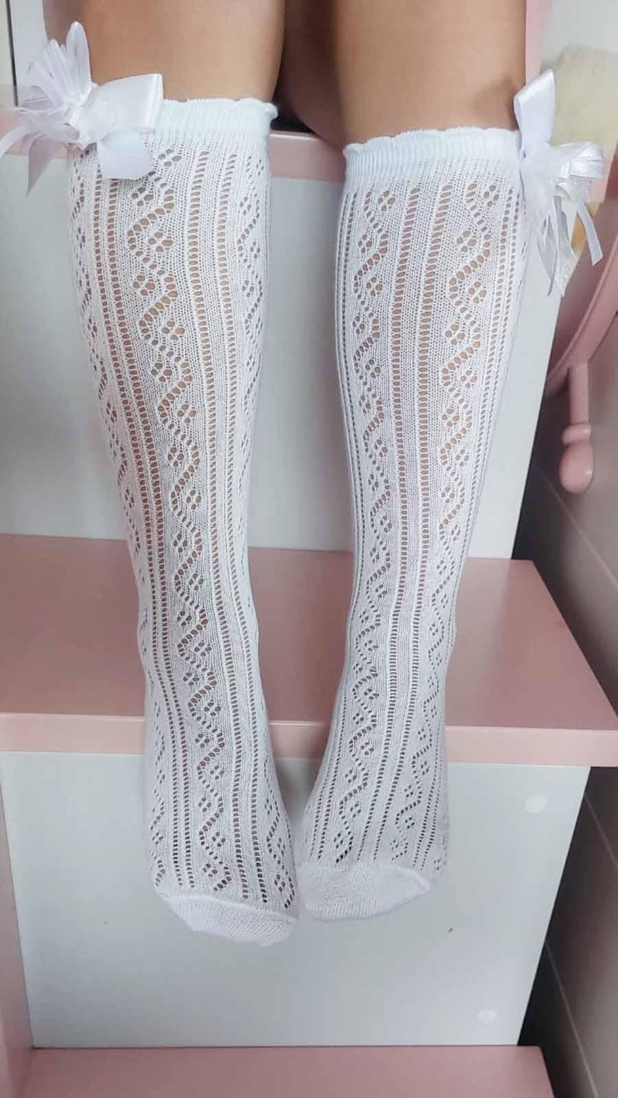 Pearls knee socks