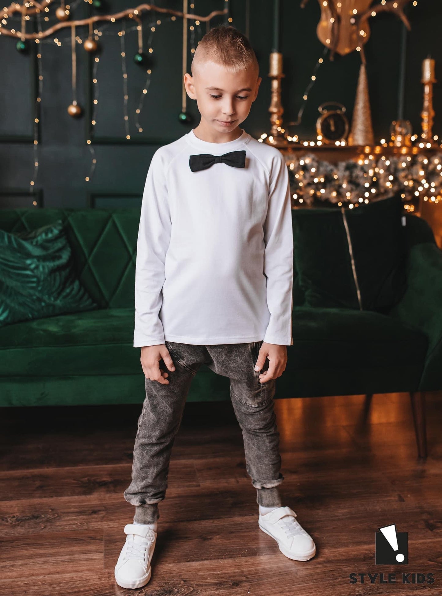 White top with bow