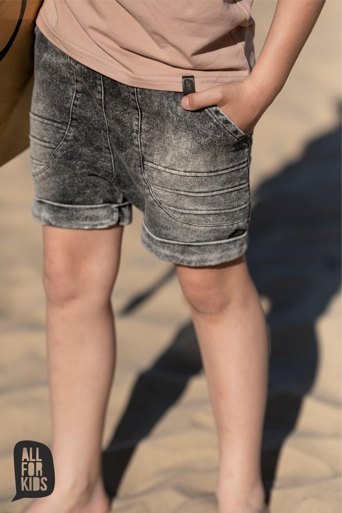 Soft denim shorts