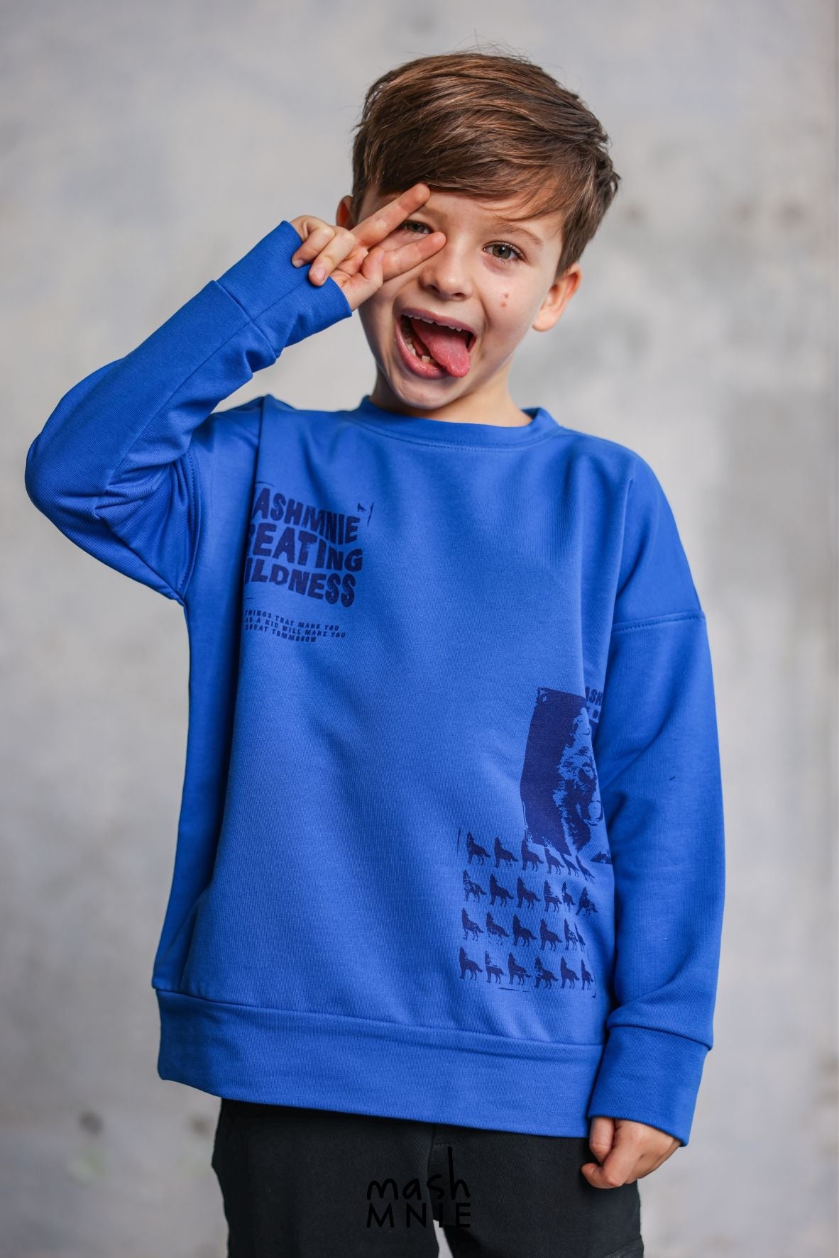 Blue sweatshirt