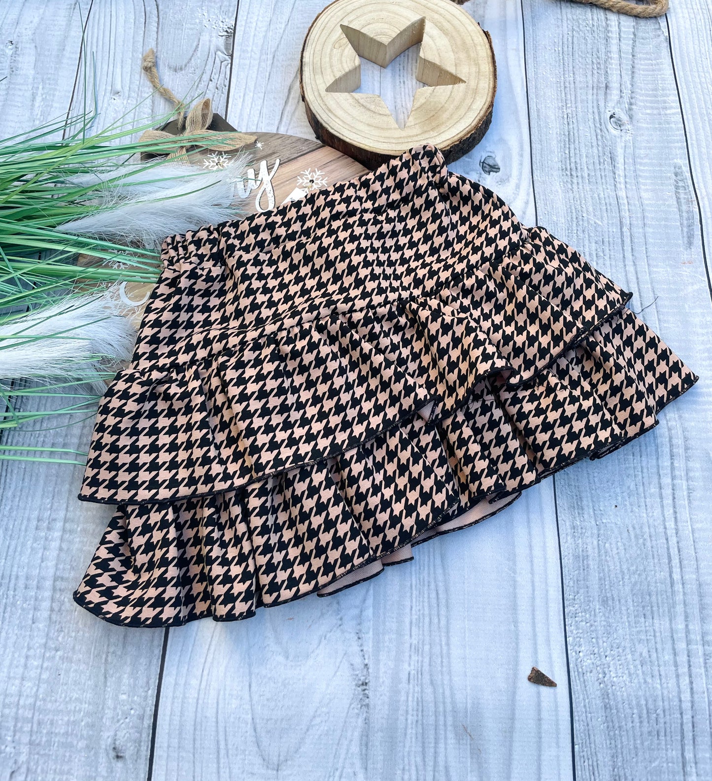 Carmel checked skirt