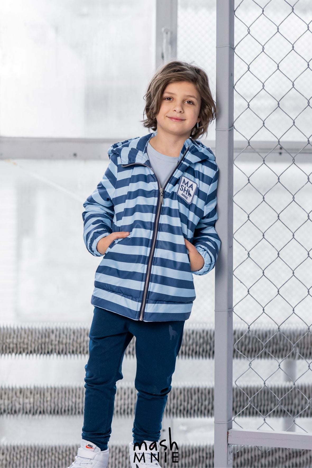 Blue stripes jacket
