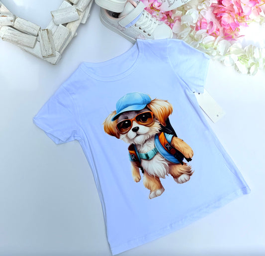 Teddy t shirt (blue )