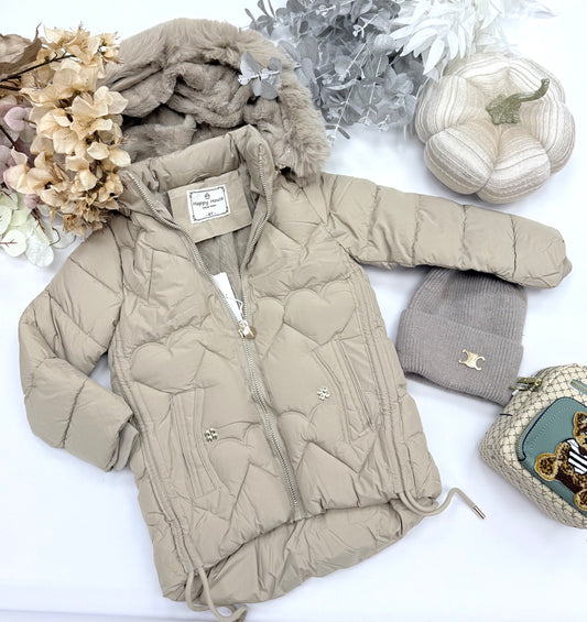 Beige winter jacket