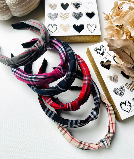 Checked headband