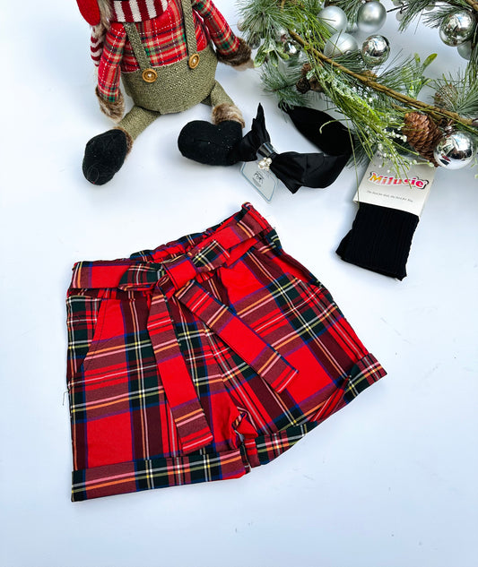 Tartan shorts