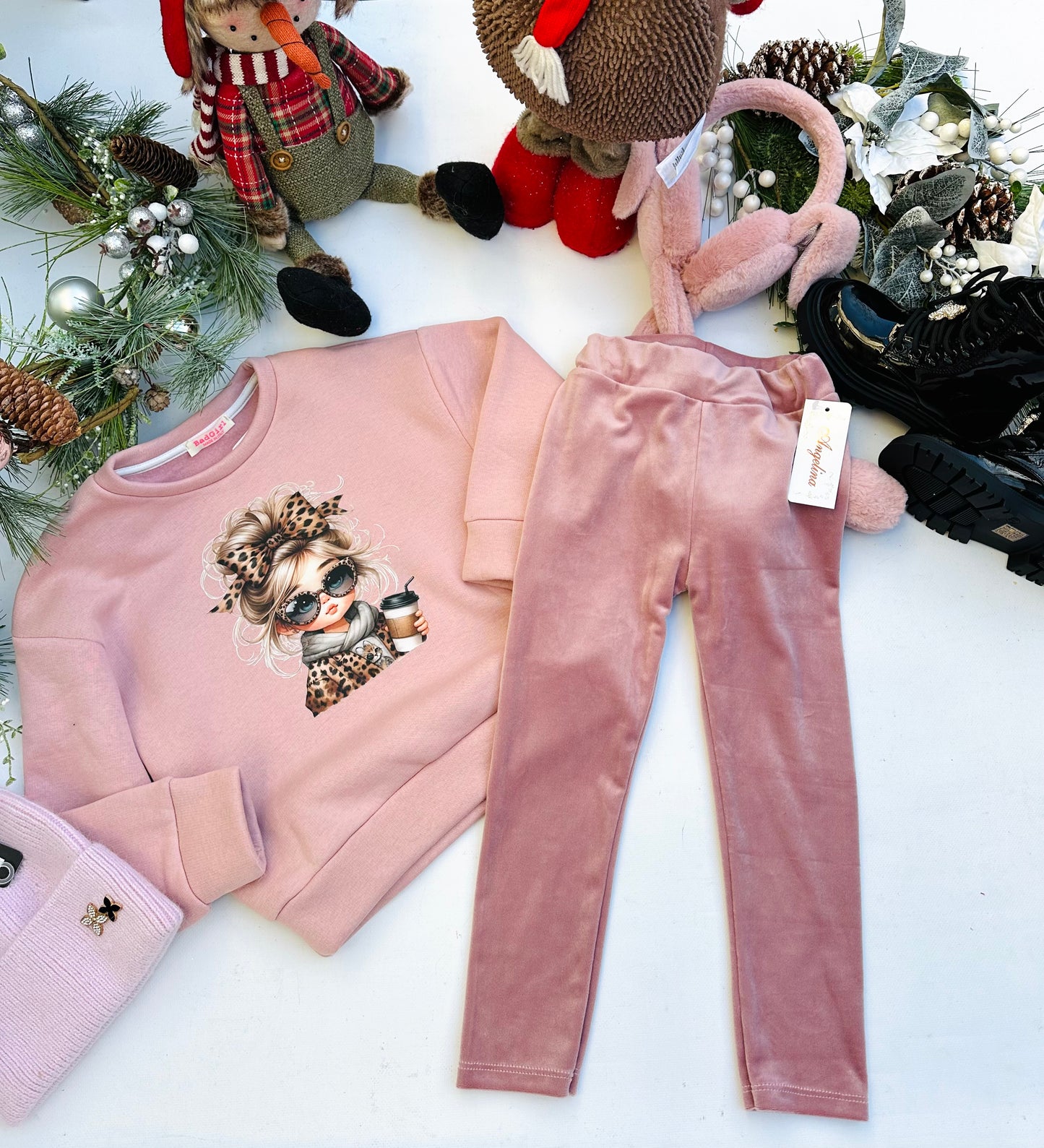 Pink warm sweatshirt