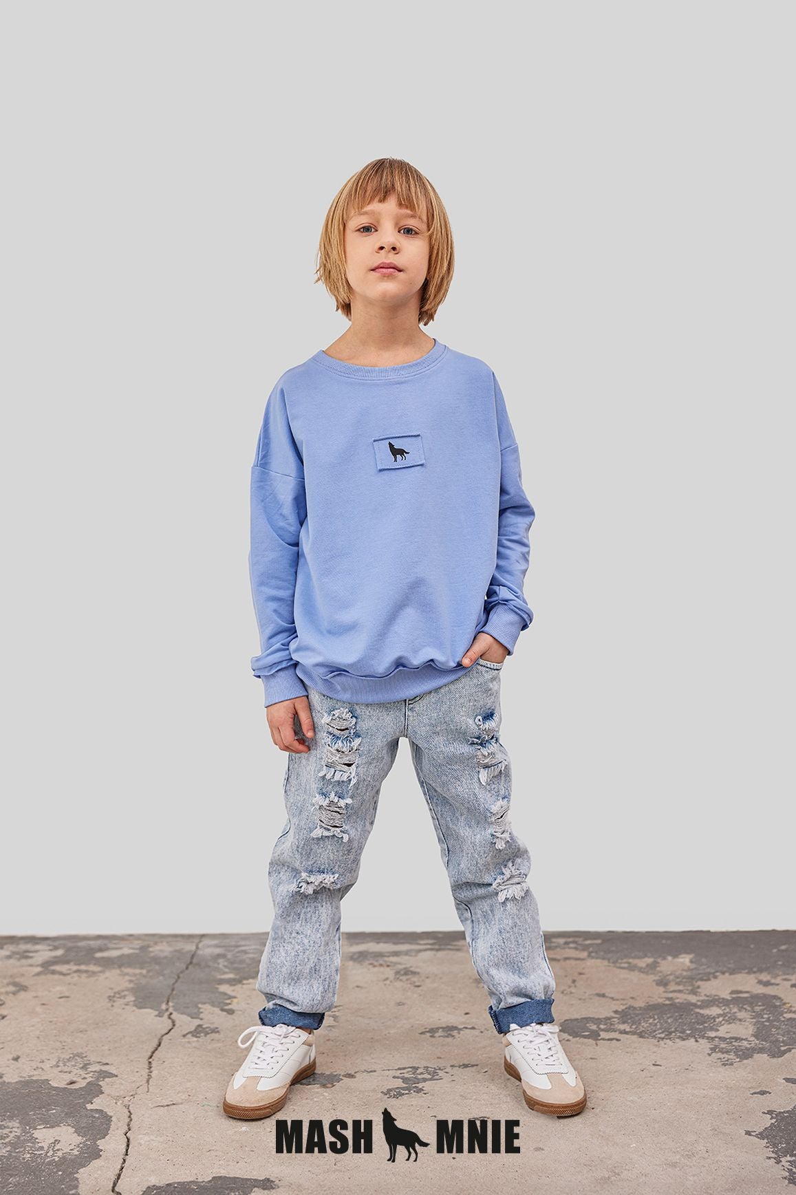 Unisex blue sweatshirt