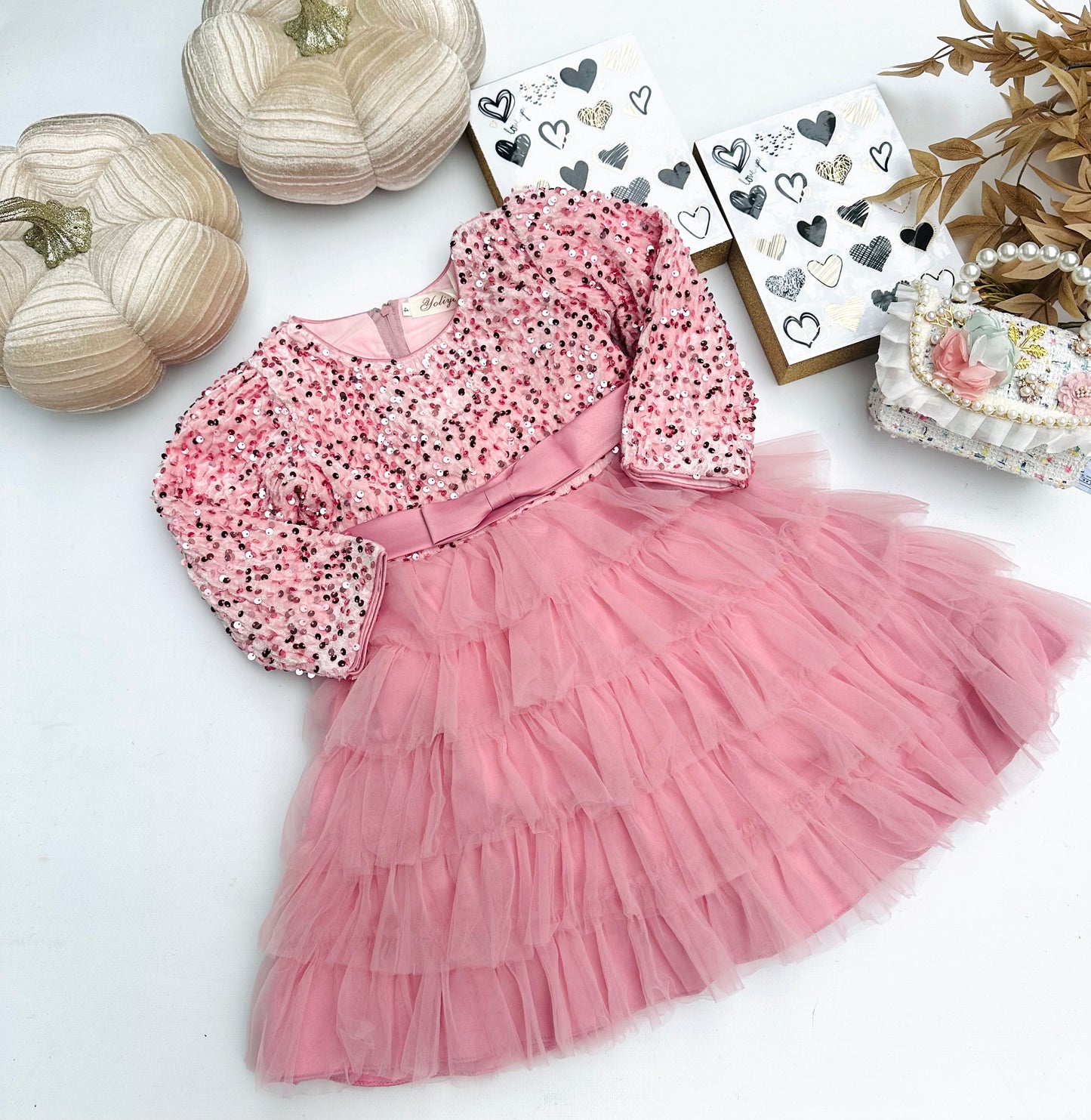 Pink sparkle dress