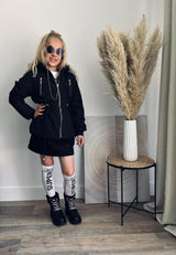 Black parka jacket ( waterproof )
