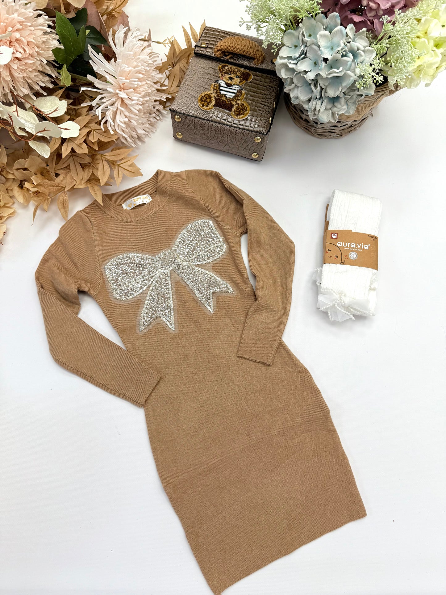 Carmel bow dress