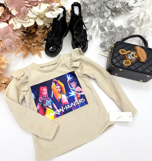 Beige Kpop sweatshirt