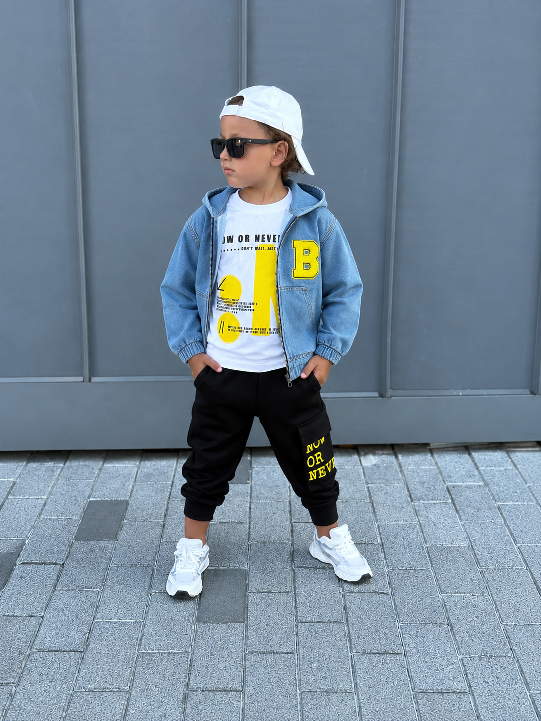 Blue set ( top, pants , jacket )
