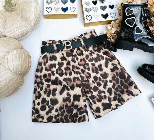 Wild print shorts