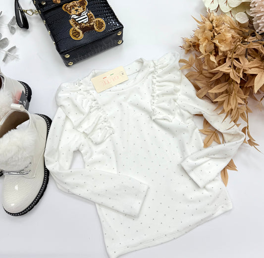 White sparkle top