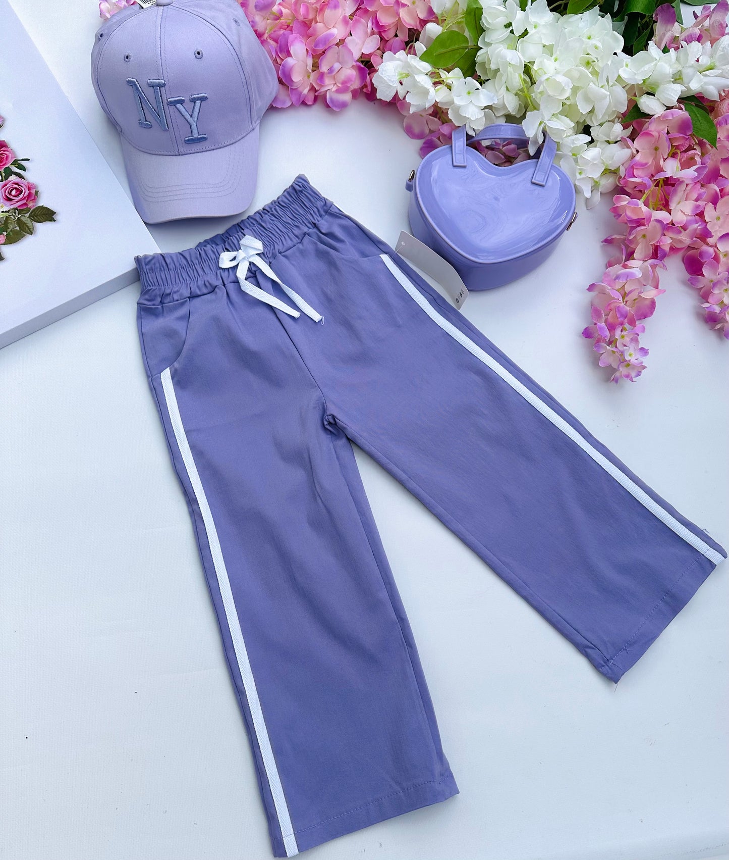 Lilac wide leg pants