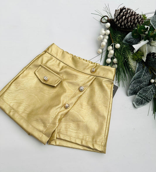 Gold skorts
