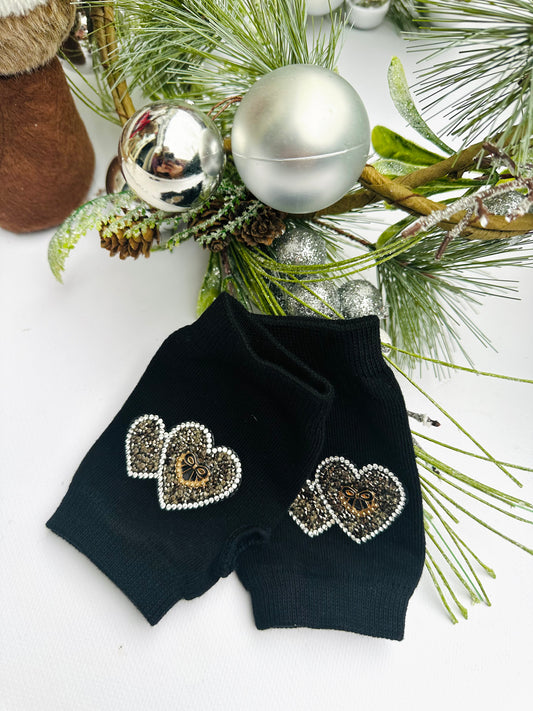 Black hearts gloves