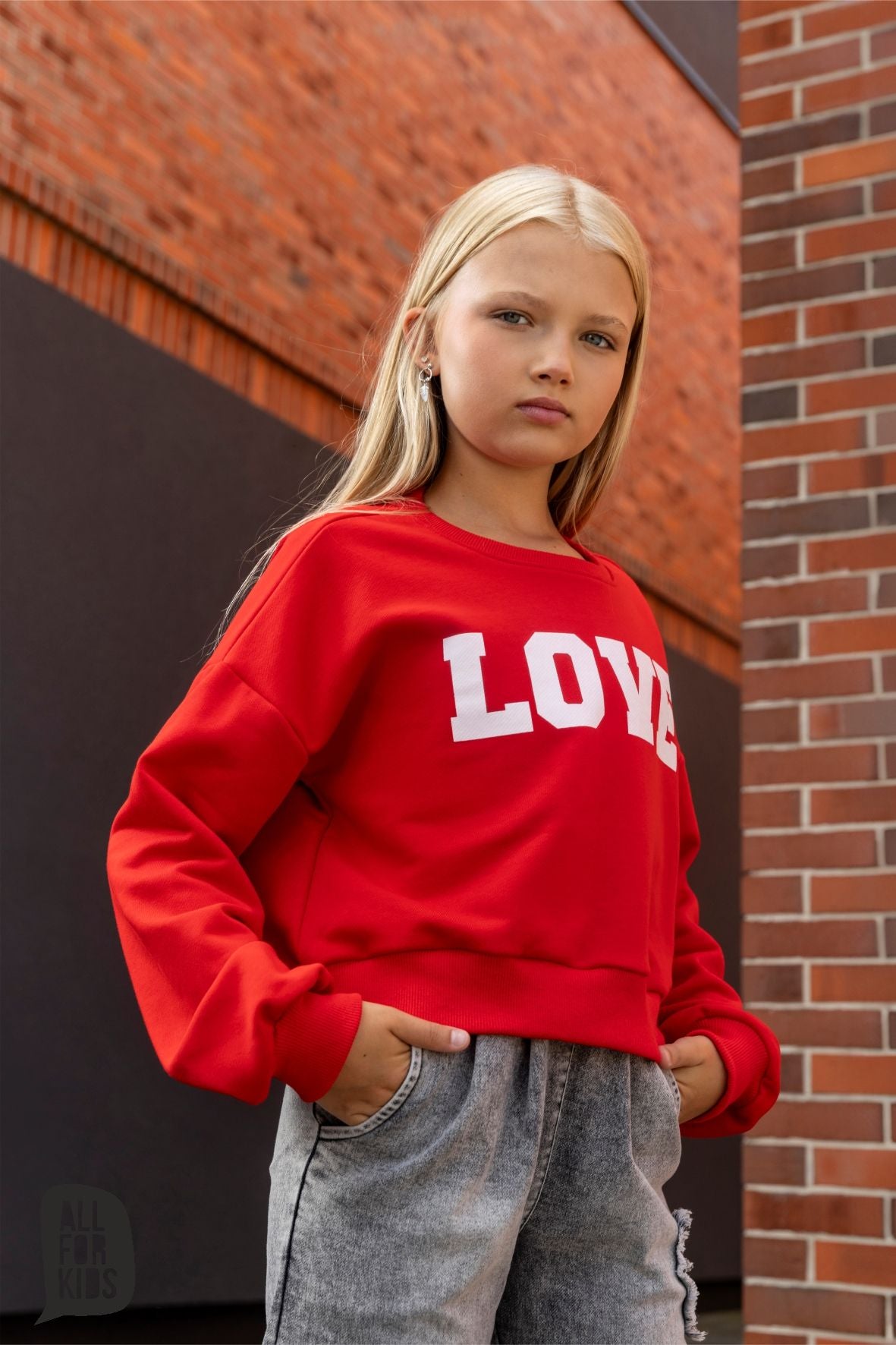 Red LOVE sweatshirt