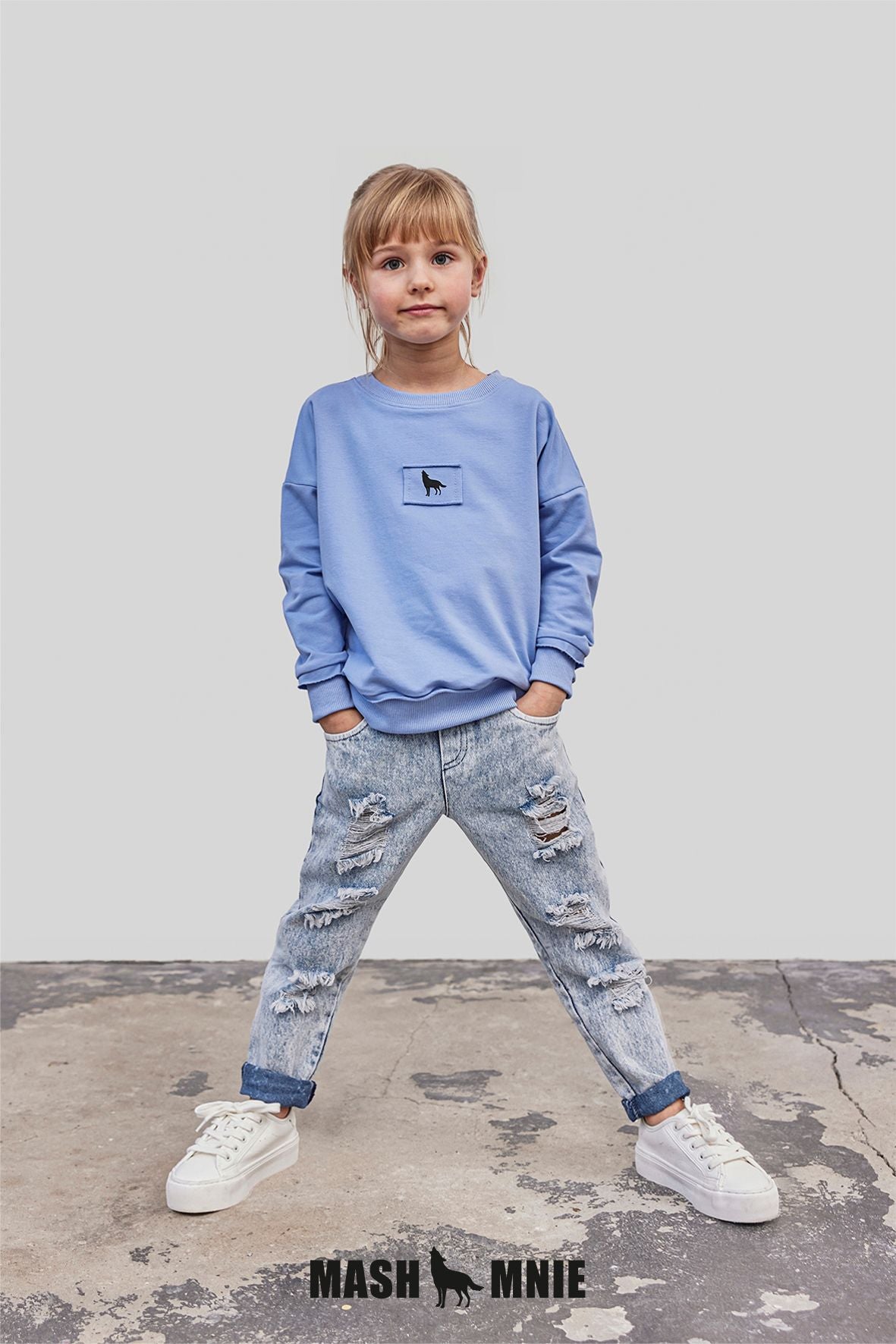 Unisex blue sweatshirt