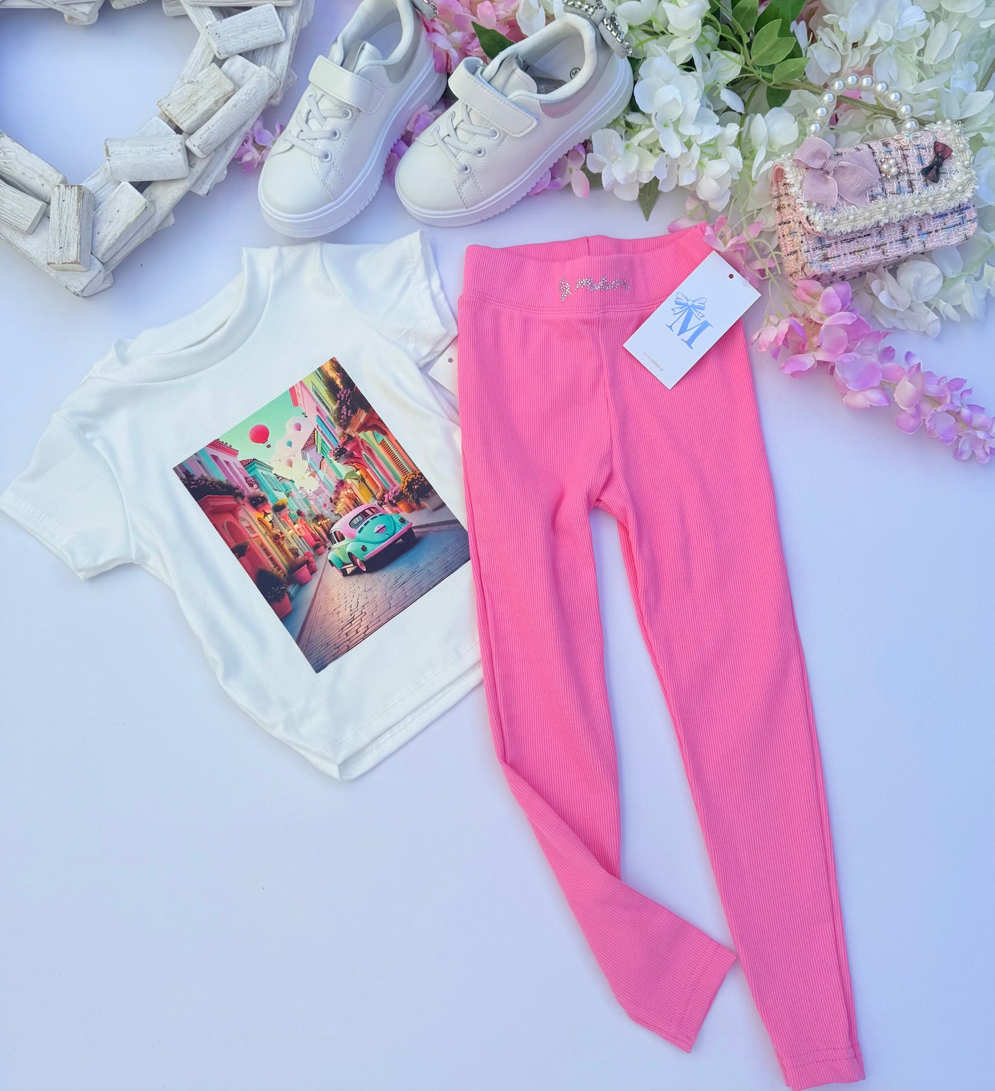 Pink leggings