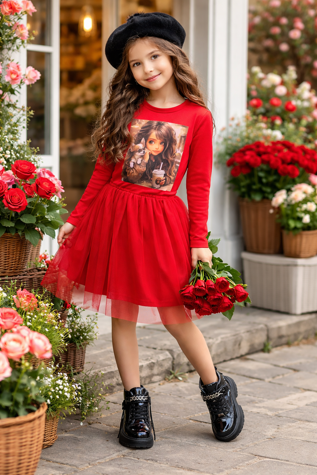 Red dress