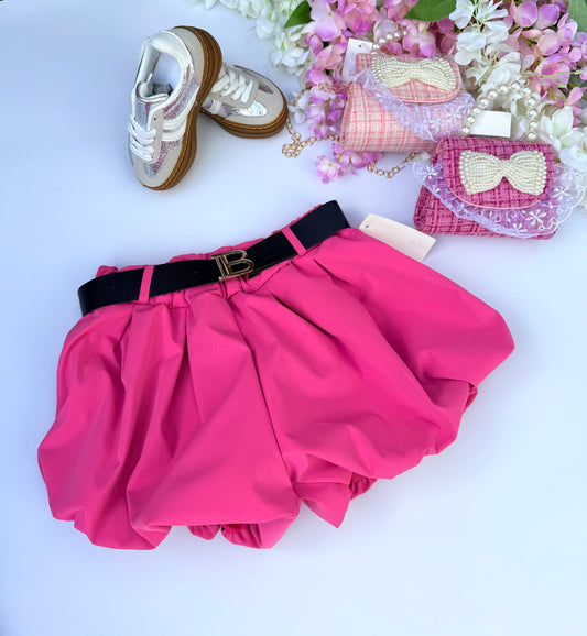 Pink puff shorts
