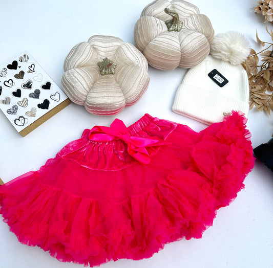 Pink tulle skirt