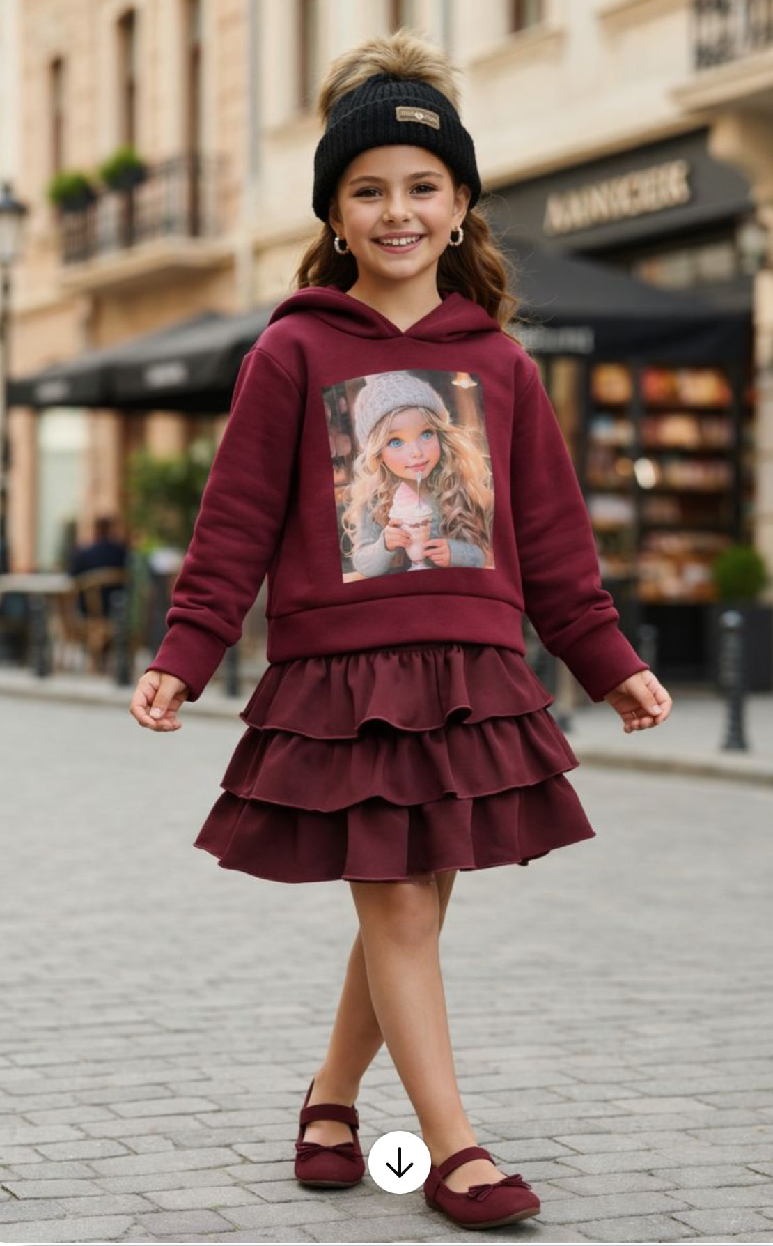 Burgundy hoodie